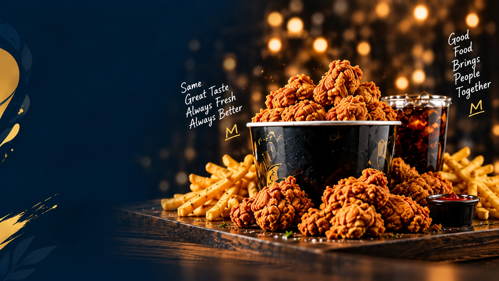 Crispy chicken meal