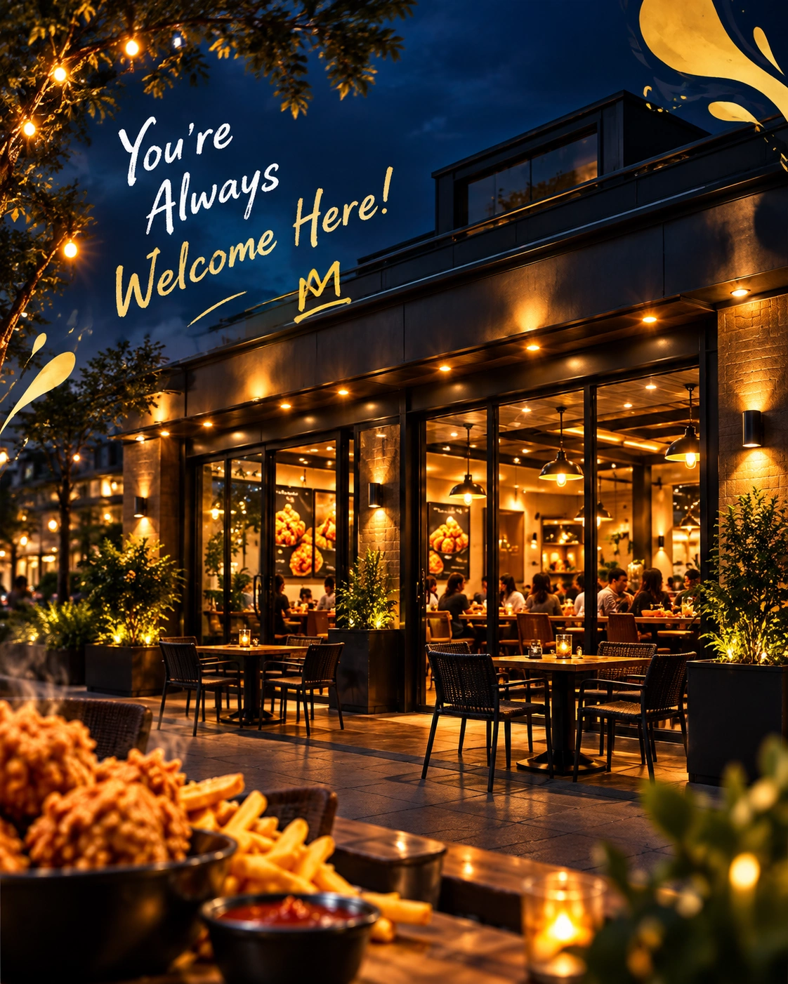 Our welcoming restaurant